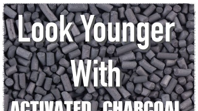 Activated carbon granules close up