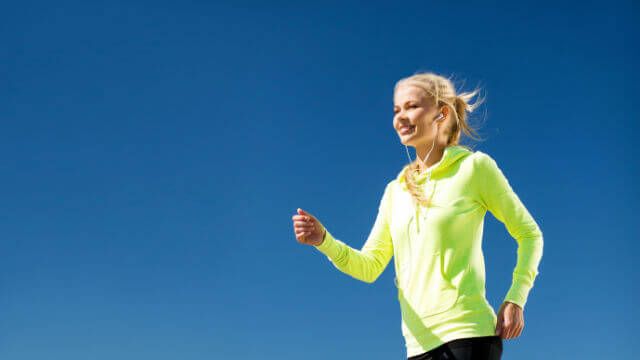 woman walking outdoors