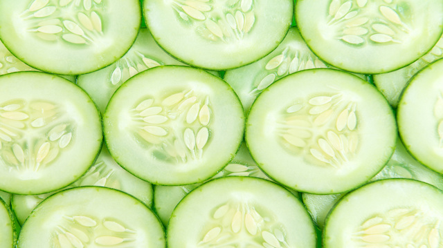 Cucumber slices background