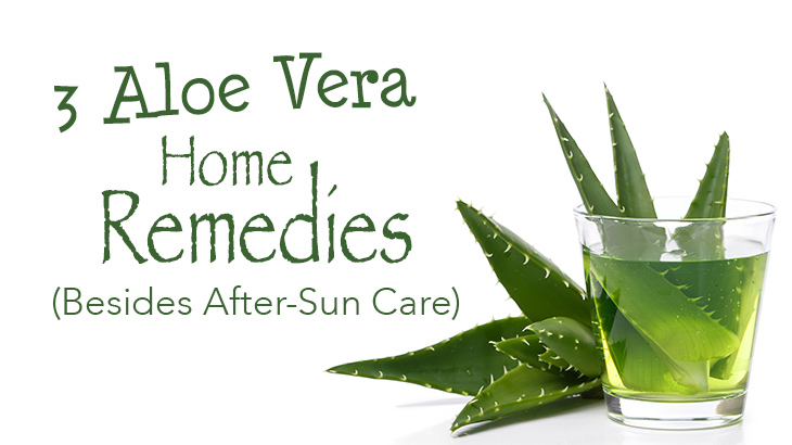 3 Aloe Vera Home Remedies (Besides After-Sun Care)