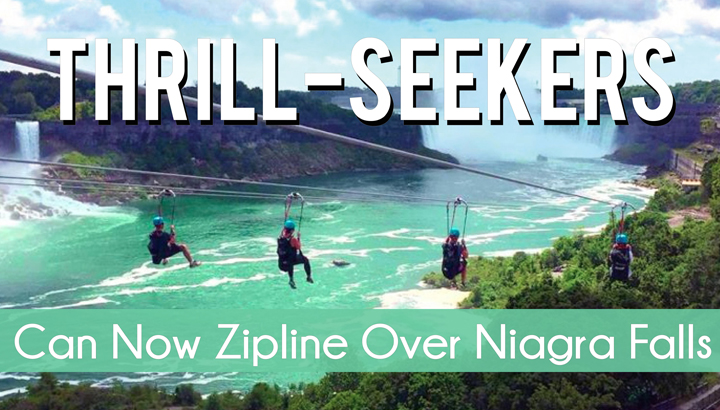 Thrill-Seekers Can Now Zipline Over Niagara Falls