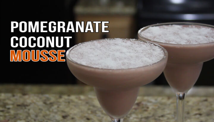 WATCH: Delicious Pomegranate Coconut Mousse