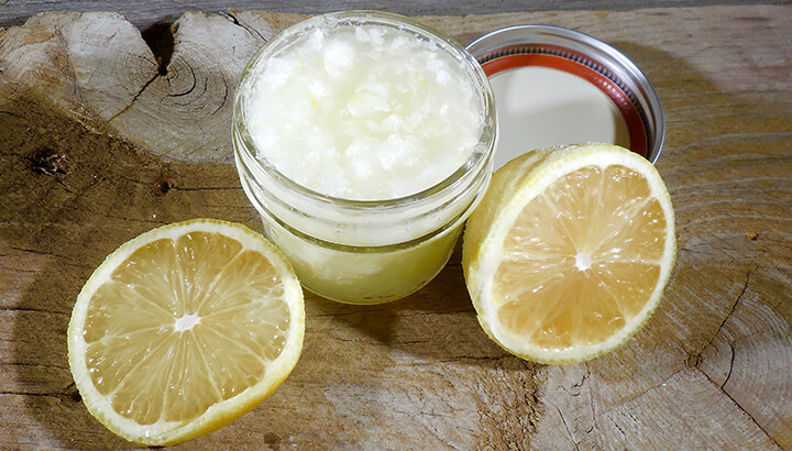 Exfoliate Naturally With This Lemon Salt Scrub