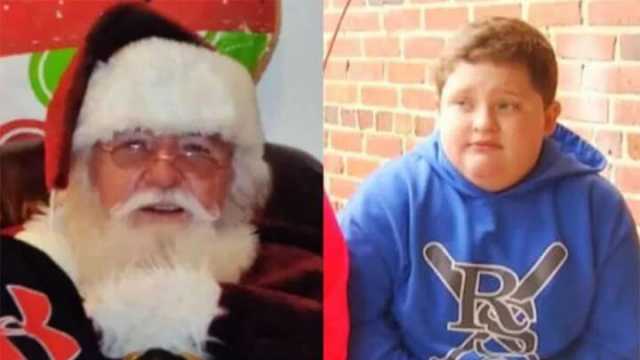 Kid fat-shamed by santa