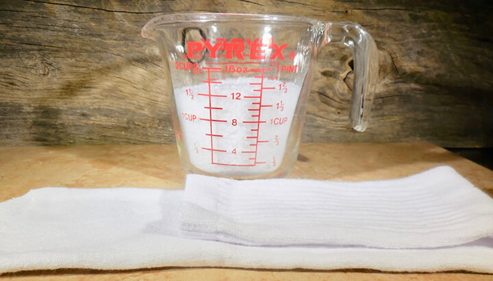 Salt Sock Remedy for natural relief for ear infection Photo 3