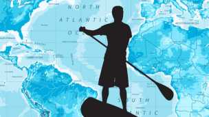 South African Man Attempts World’s First Atlantic Crossing By SUP