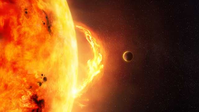 A solar flare is one space event that could wipe out humanity