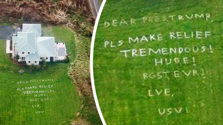 U.S. Virgin Island Home Has Unique Message For President Trump