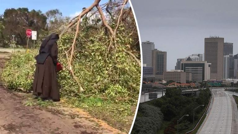 This Nun With A Chainsaw Is Cleaning Up After Irma (And The Internet Loves It)