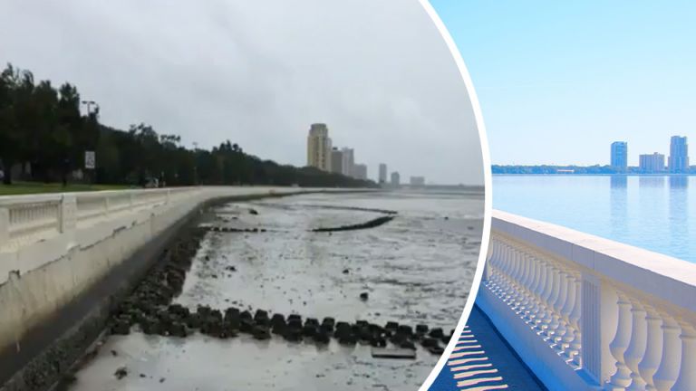 Irma Sucking Tampa Bay And Ocean Around Naples Dry