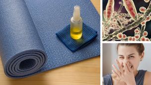 This Essential Oil Yoga Mat Cleaner Will Banish The Cold And Flu